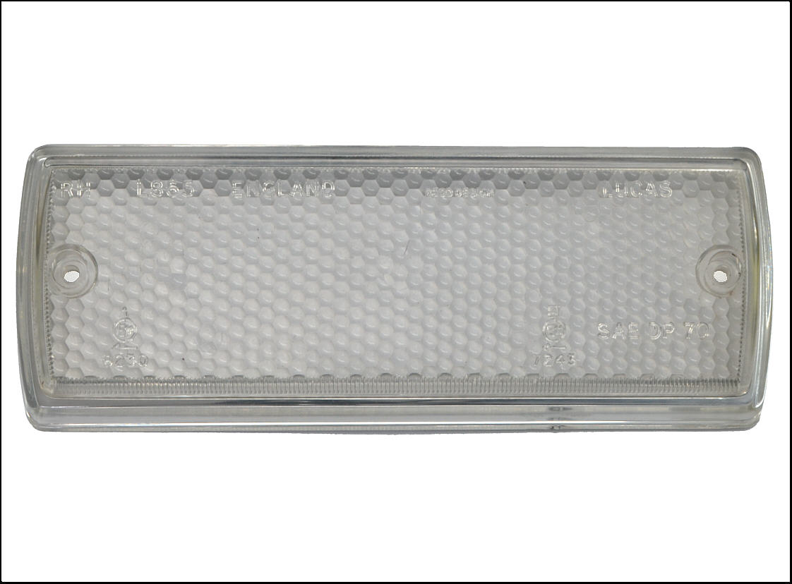 Glas für Blinker/Standlicht TR7 und TR8 vorn