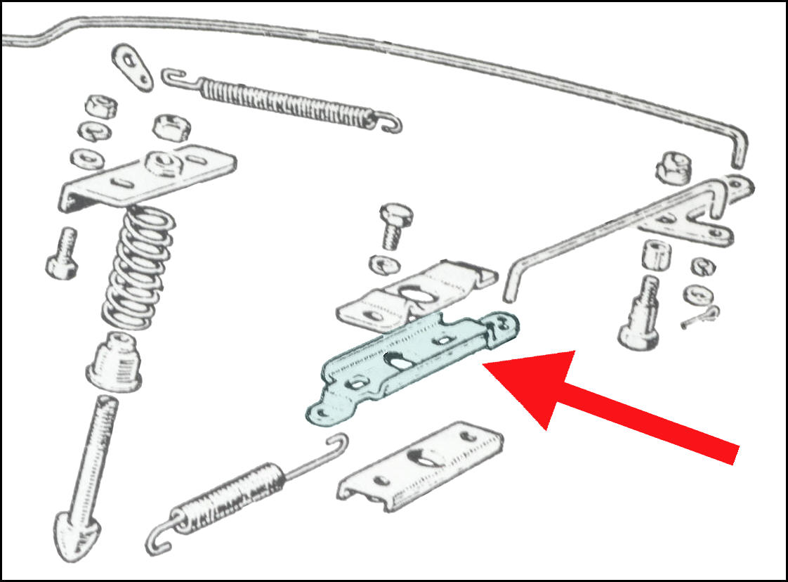 Riegel für Haubenverschluss