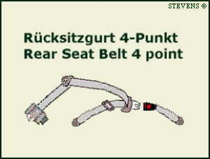 Rücksitzgurt 4-Punkt-Automatic