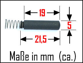 KOHLESTIFT in der Verteilerkappe