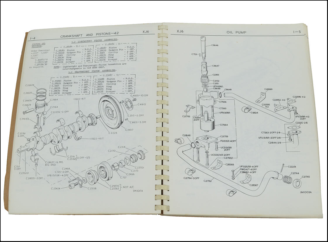 Jaguar XJ6 Illustrated Parts Catalogue