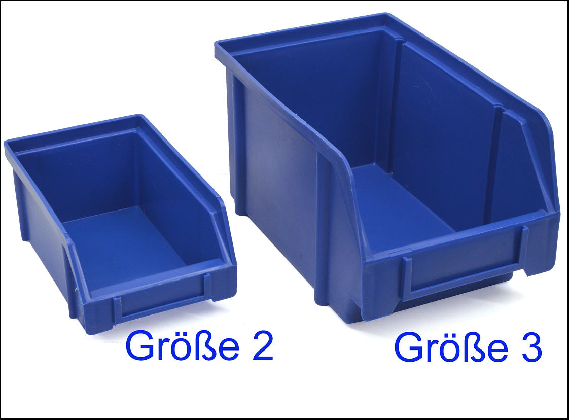 blaue Stapelbox Größe 3
