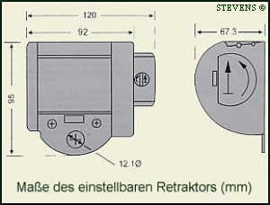 Sicherheitsgurt Dreipunkt mit einstellbarer Automatic