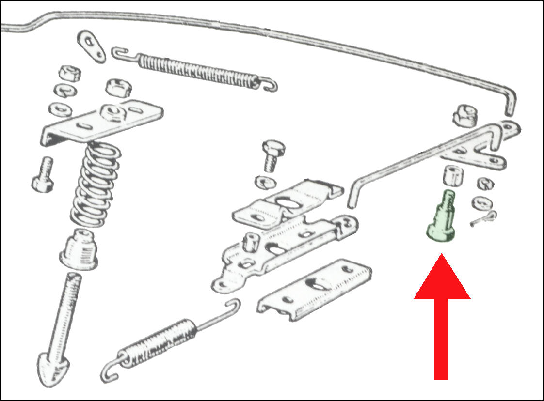 Schraube für Haubenöffner MGA