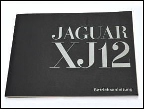 originale BETRIEBSANLEITUNG Jaguar XJ12 Serie 1