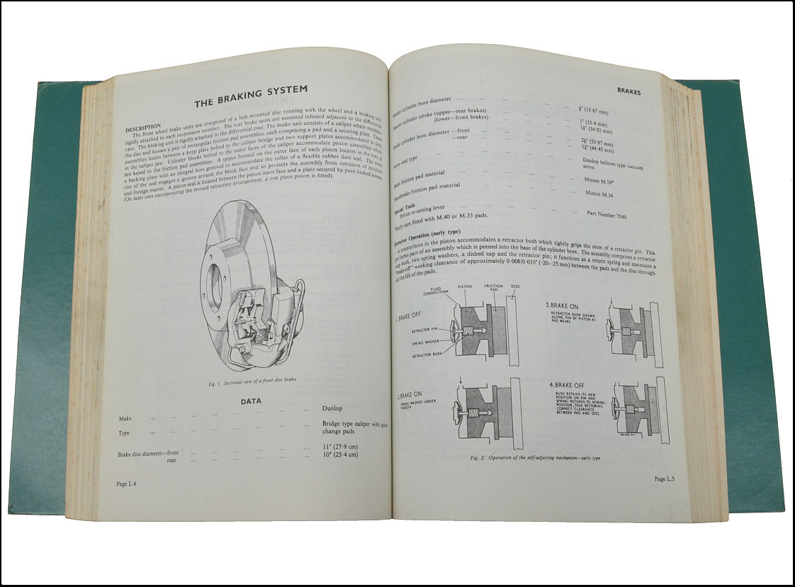 Jaguar E Type Service Manual, Original