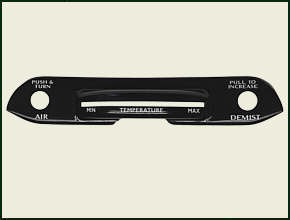 HEIZUNGSBLENDE im Armaturenbrett