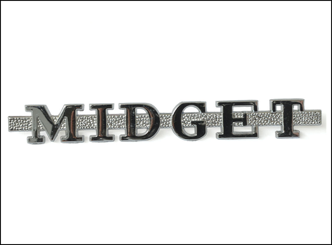 Schriftzug MIDGET für Kofferraum