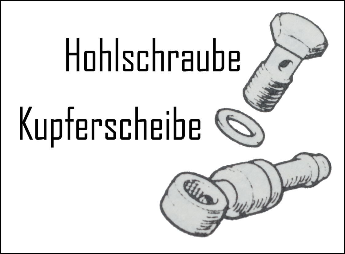 Hohlschraube für Unterdruckanschluss