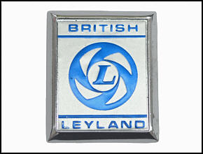 Metallschild "BRITISH LEYLAND"