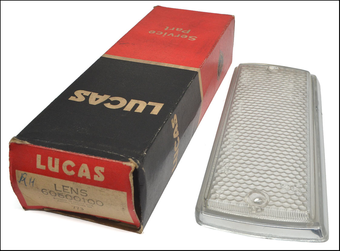 Glas für Blinker/Standlicht TR7 und TR8 vorn