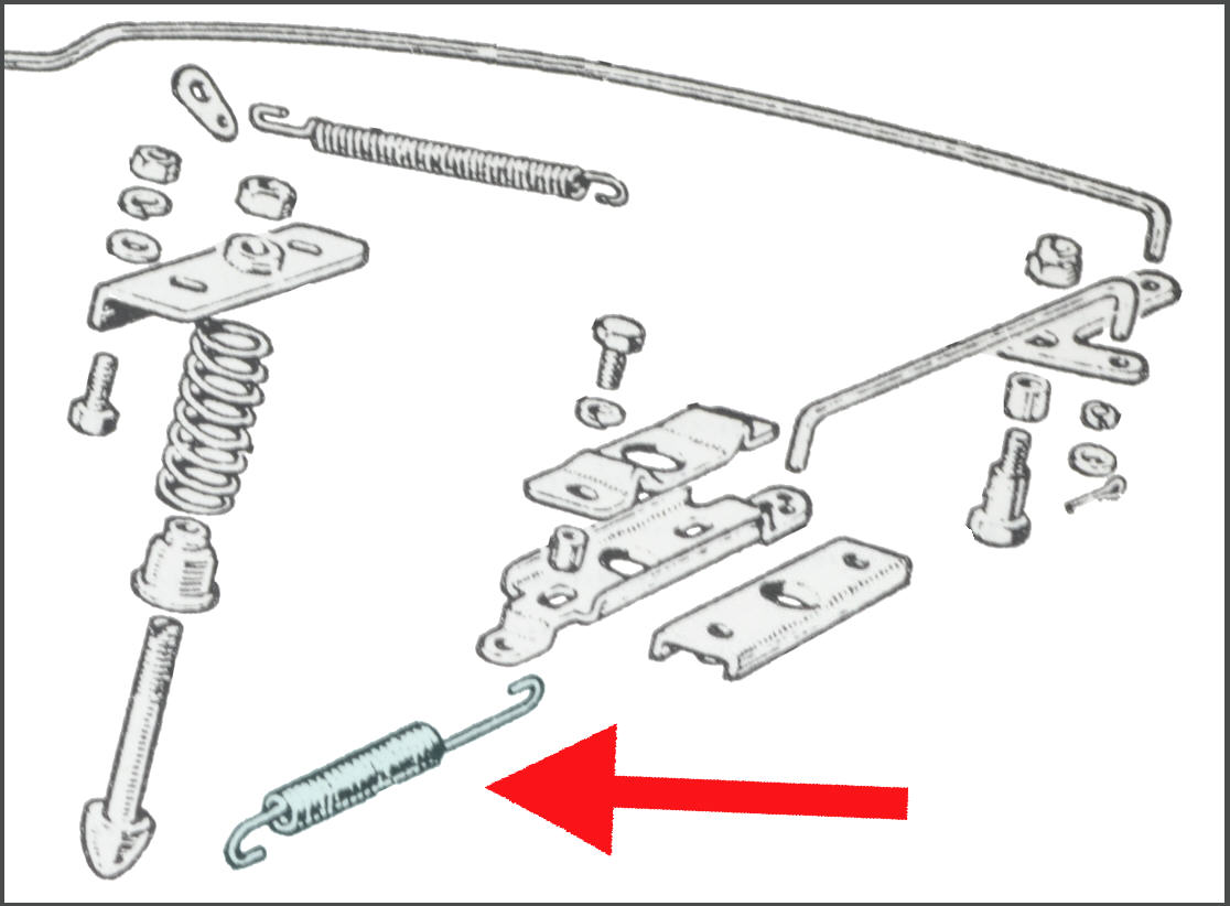 RÜCKHOLFEDER Haubenzug MGA