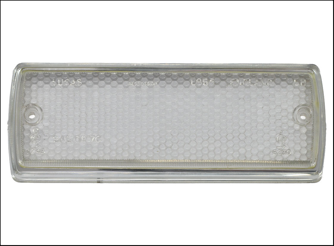 Glas für Blinker/Standlicht TR7 und TR8 vorn