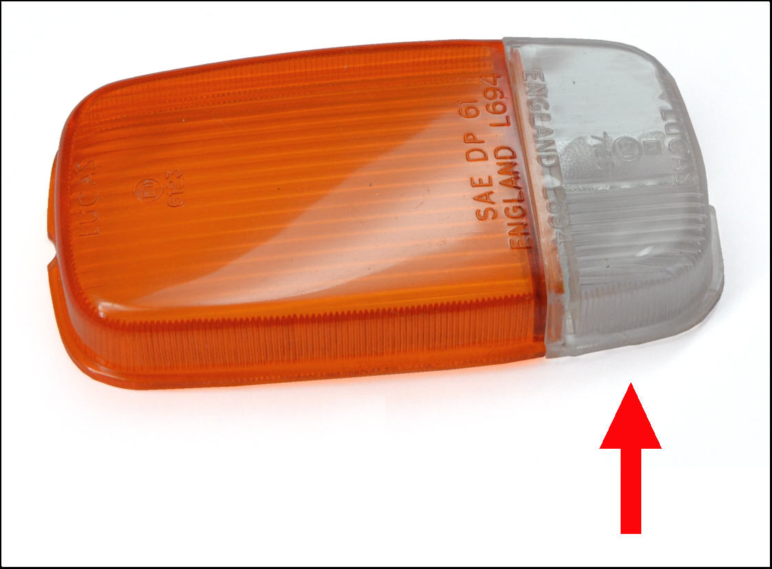 Standlichtglas vorn für Austin Morris 1100 1300