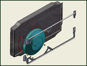 Kühlerventilator-Komplettsatz für Triumph SPITFIRE