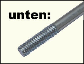 senkrechter STAB für Scheibenrahmen, spät