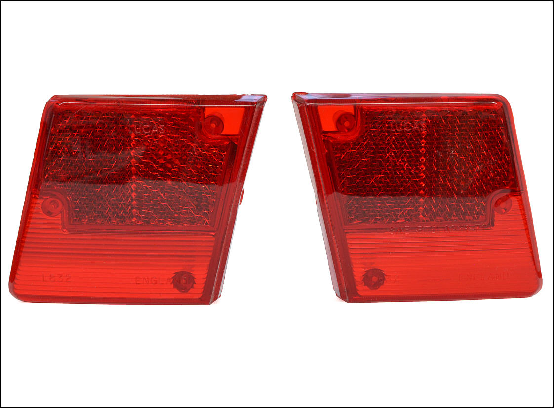 zwei originale Lucas Rücklichtgläser für TR6 USA 