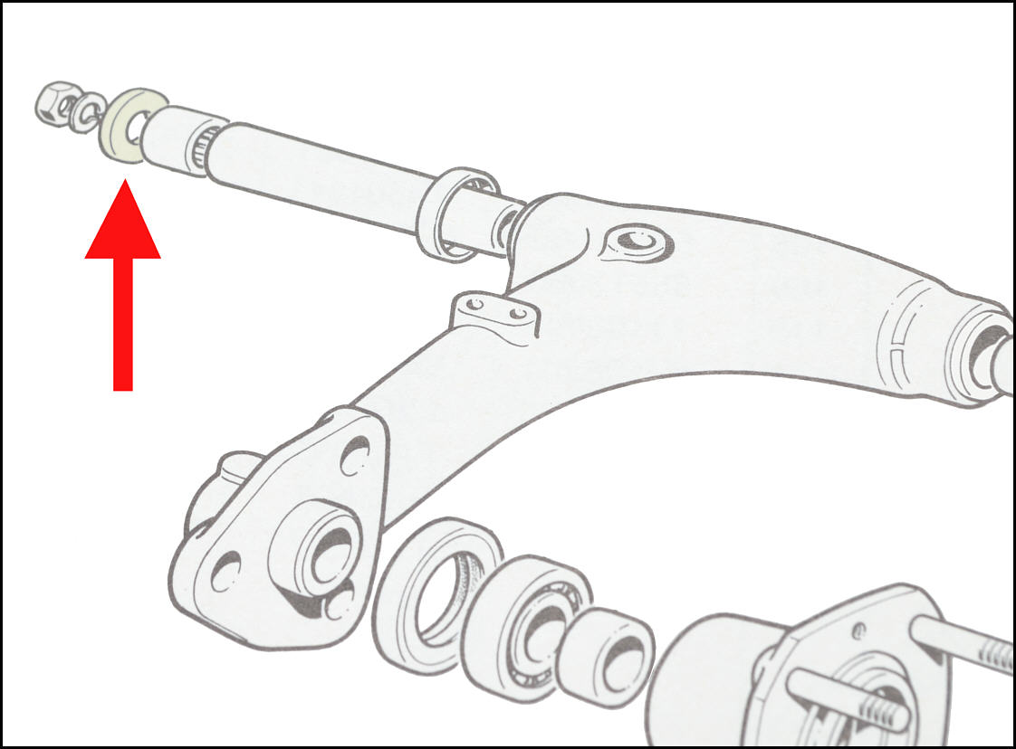 Druckscheibe Hinterachse MINI