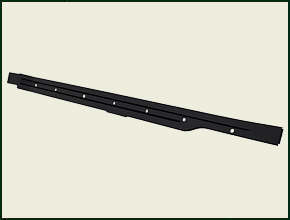 UNTERSCHWELLER-SCHIENE (zum Boden hin)